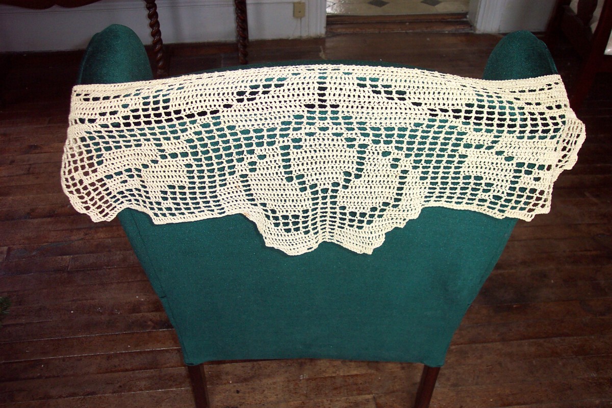 Filet Crochet Panel