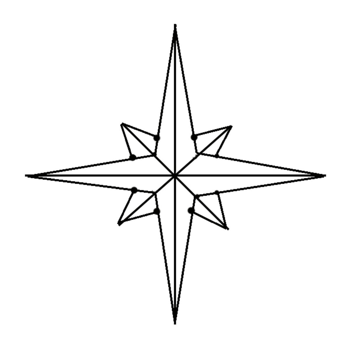 simple compass rose