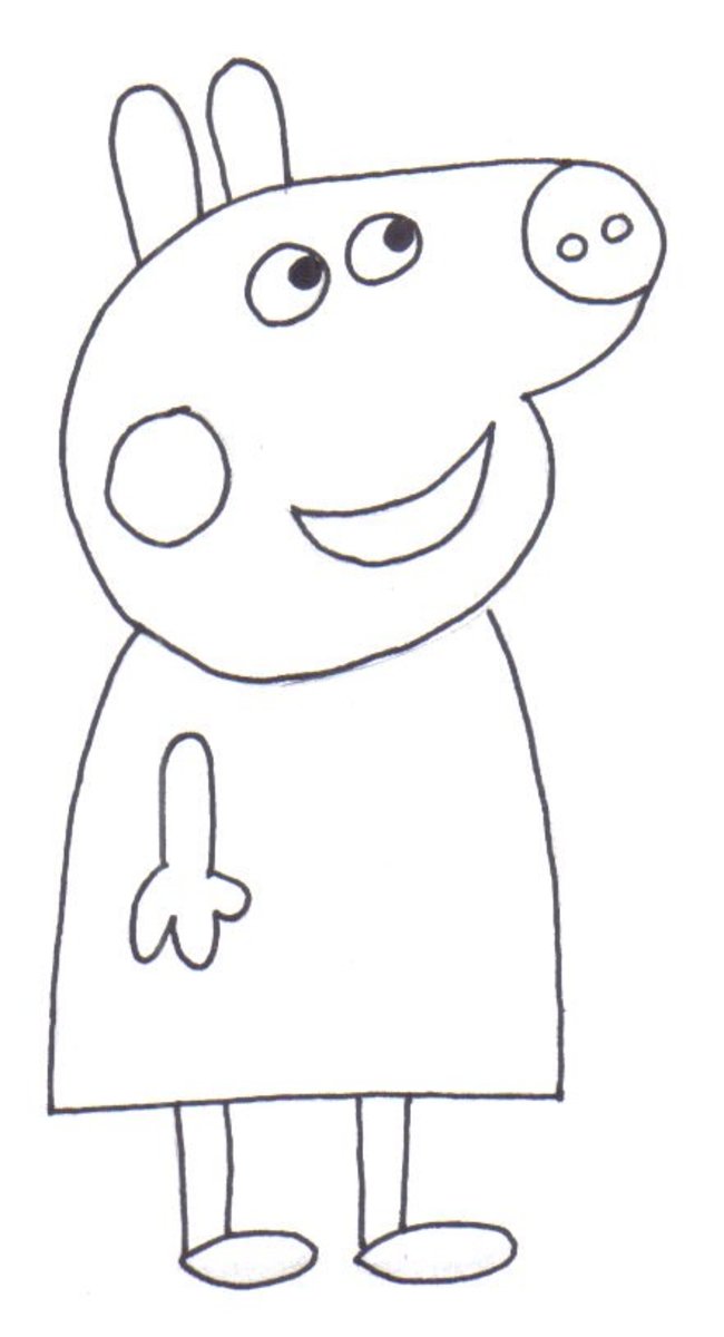 Peppa Pig Coloring Page | Easy Drawing Guides-saigonsouth.com.vn