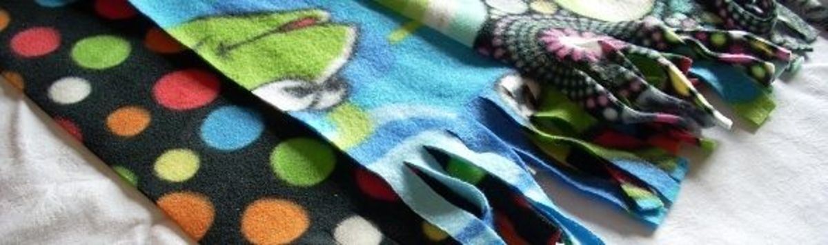 Handmade fleece scarf Listing # S248 Disney Tinkerbell Light Weight Fleece 