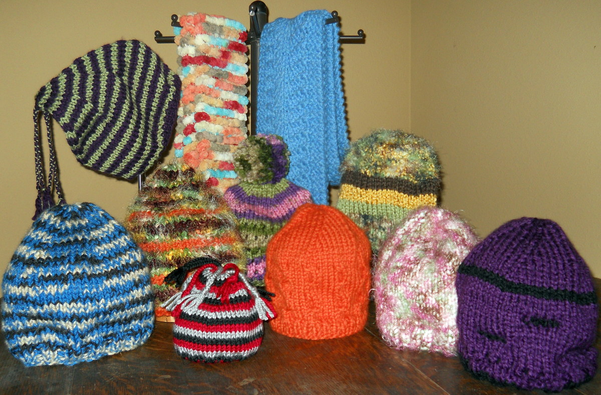 A few variations on my favorite knitted hat