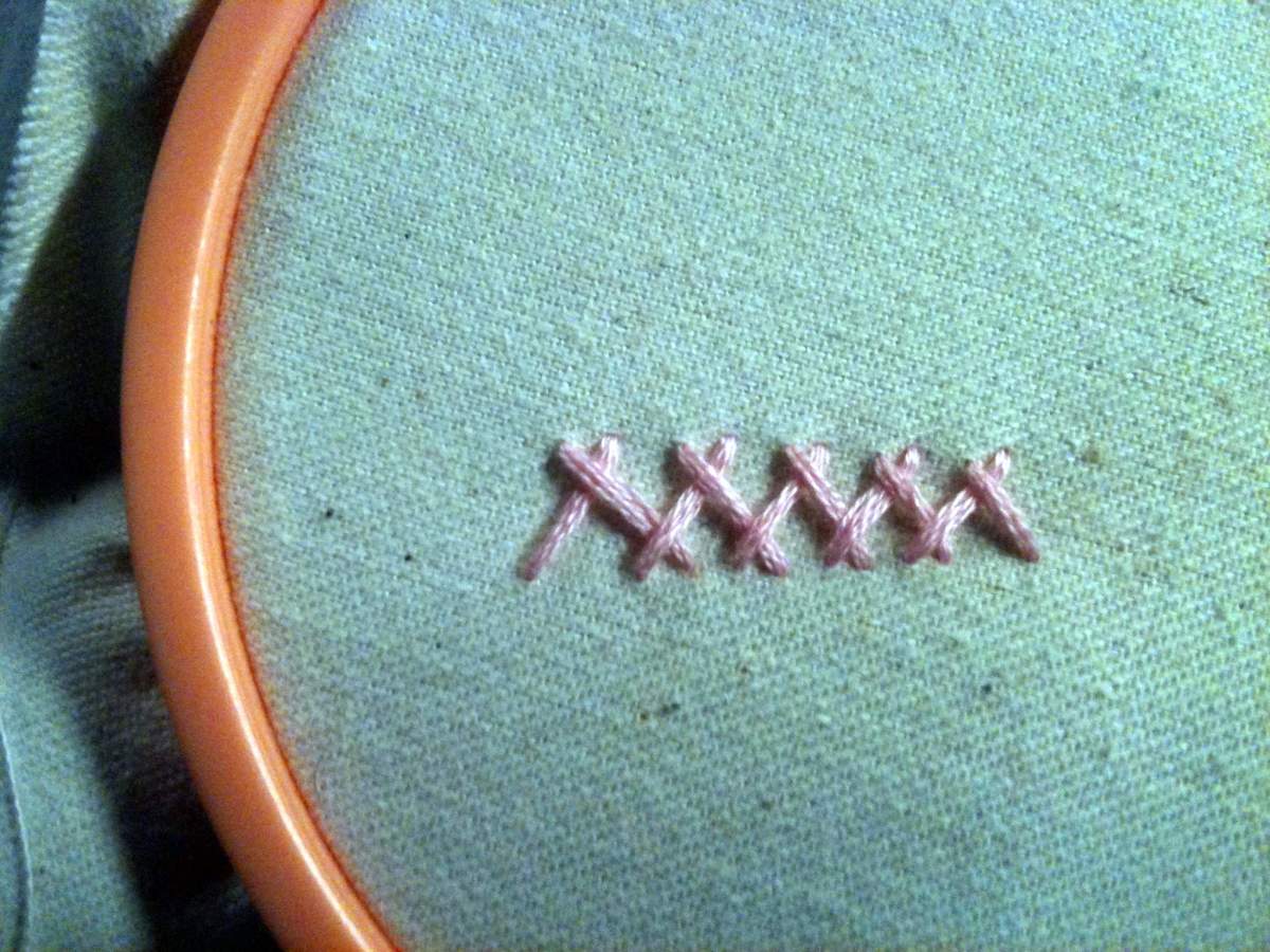 A fabric marker can help prevent against different sized stitches.