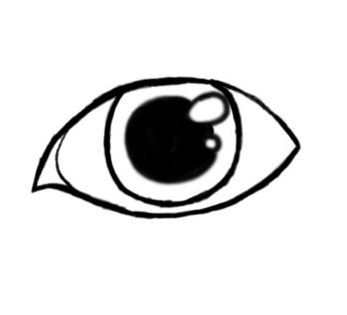 how to draw basic eyes