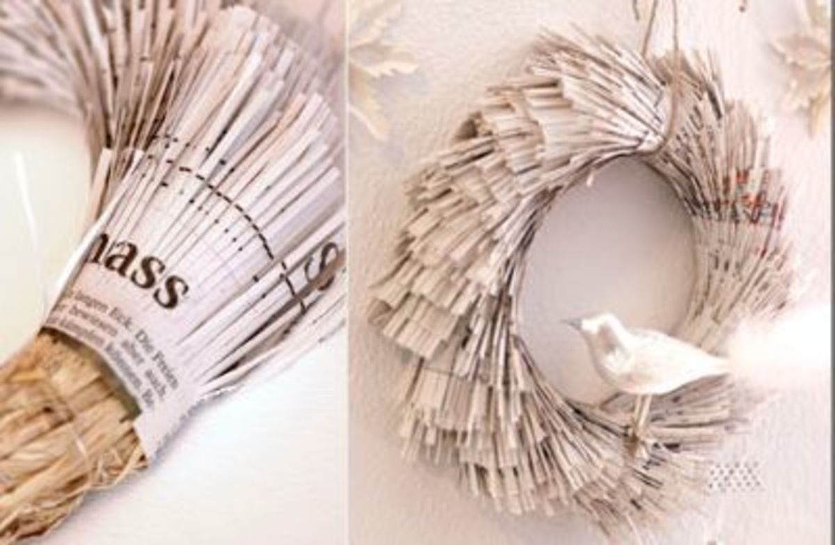 Fringed Paper Wreath