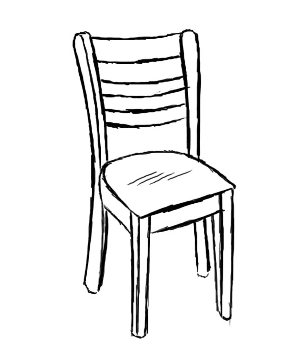 How To Draw A Chair Feltmagnet