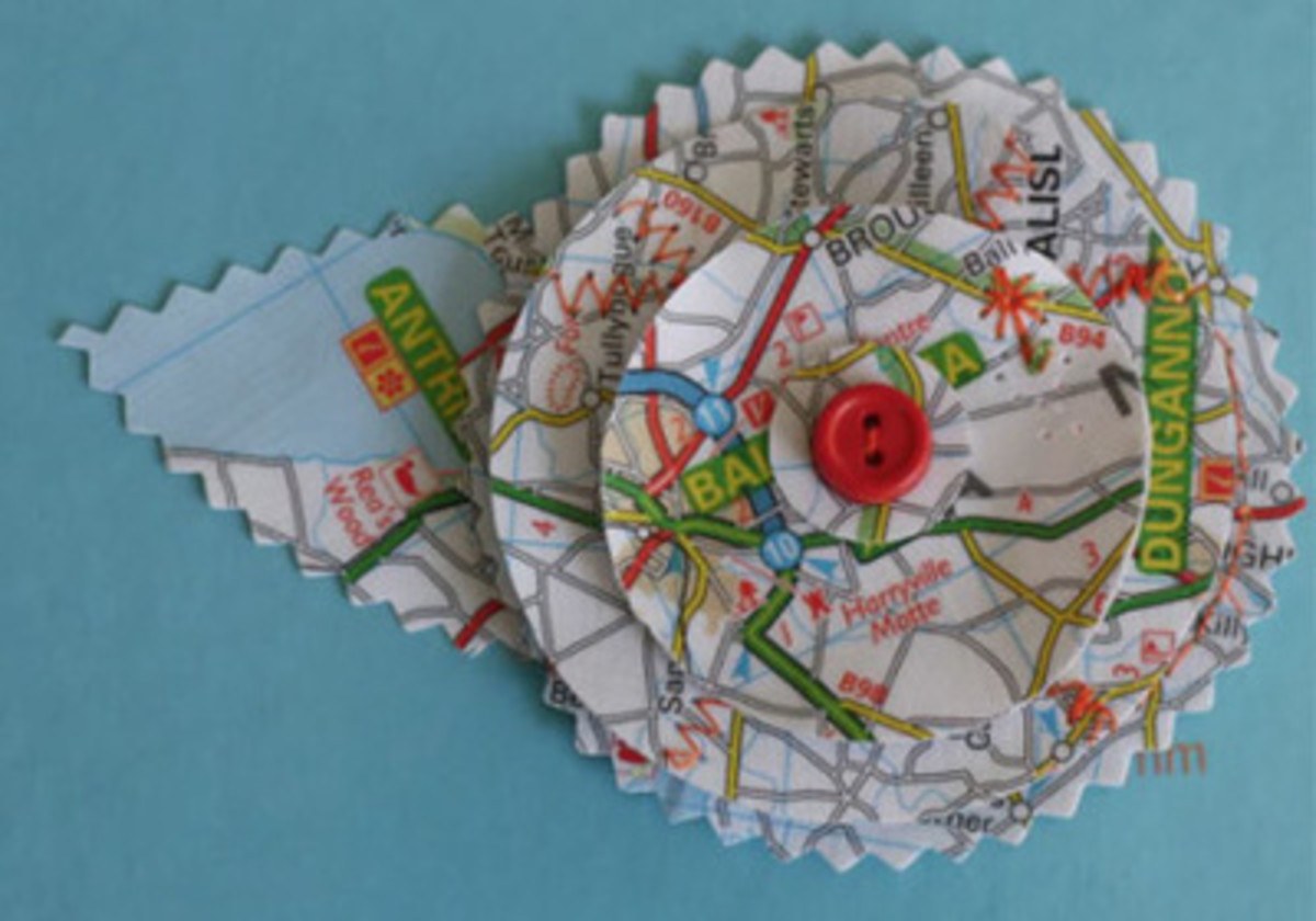 38 Creative Old Map Craft Ideas FeltMagnet