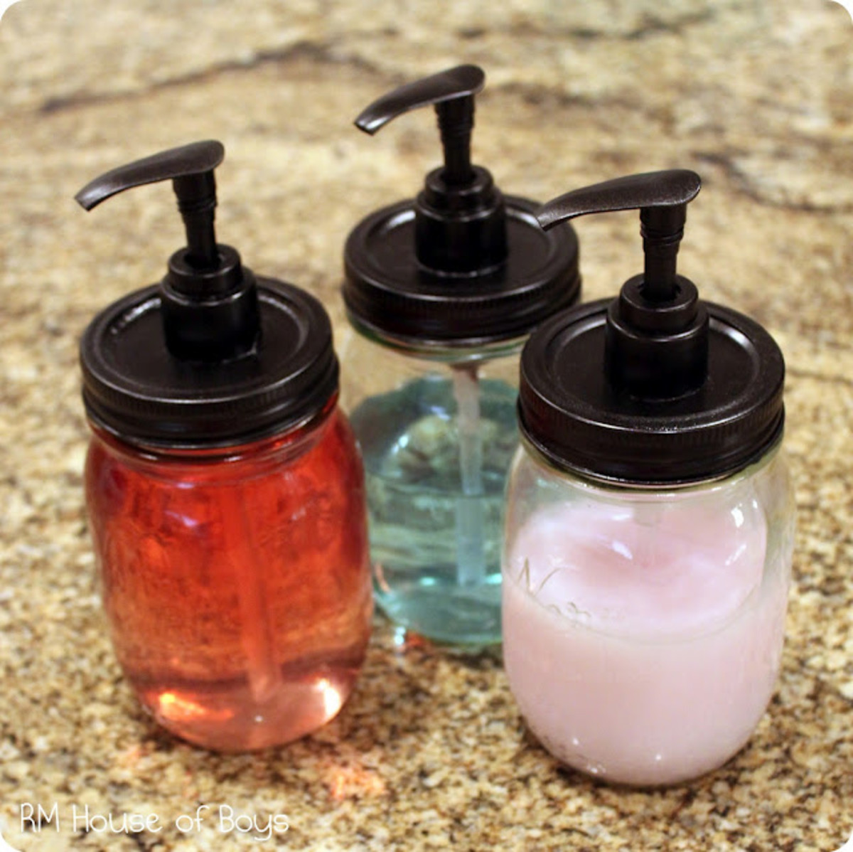 Mason jar Soap Dispensers
