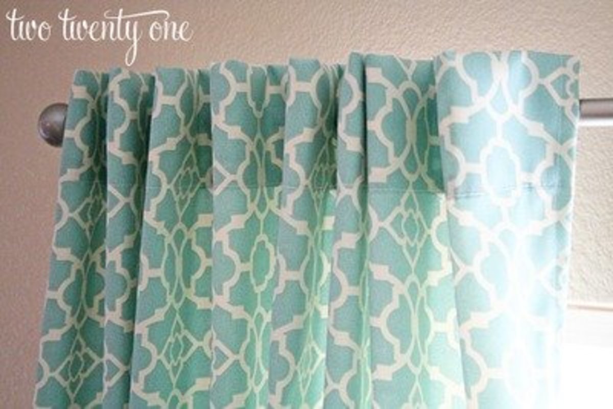 Customize your store-bought drapes with tab back panels.