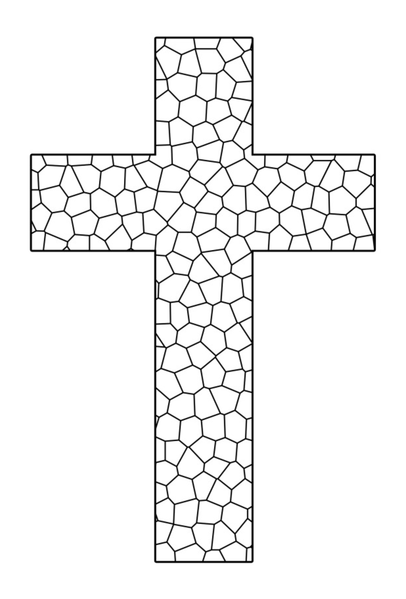 Free Printable Cross Coloring Pages FeltMagnet