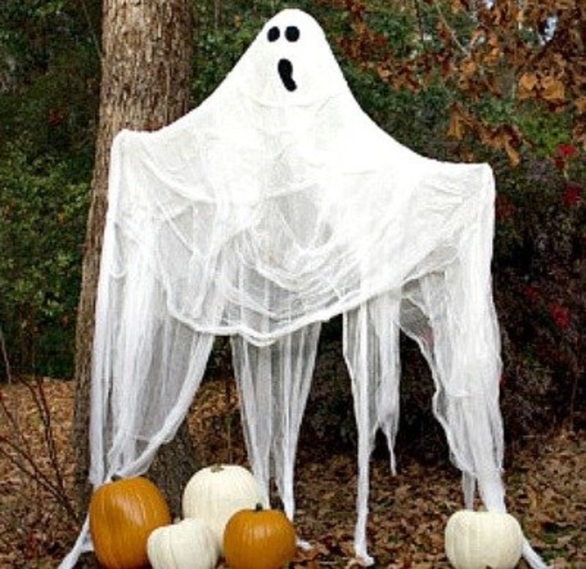 Make an even bigger ghost to hover over your yard.