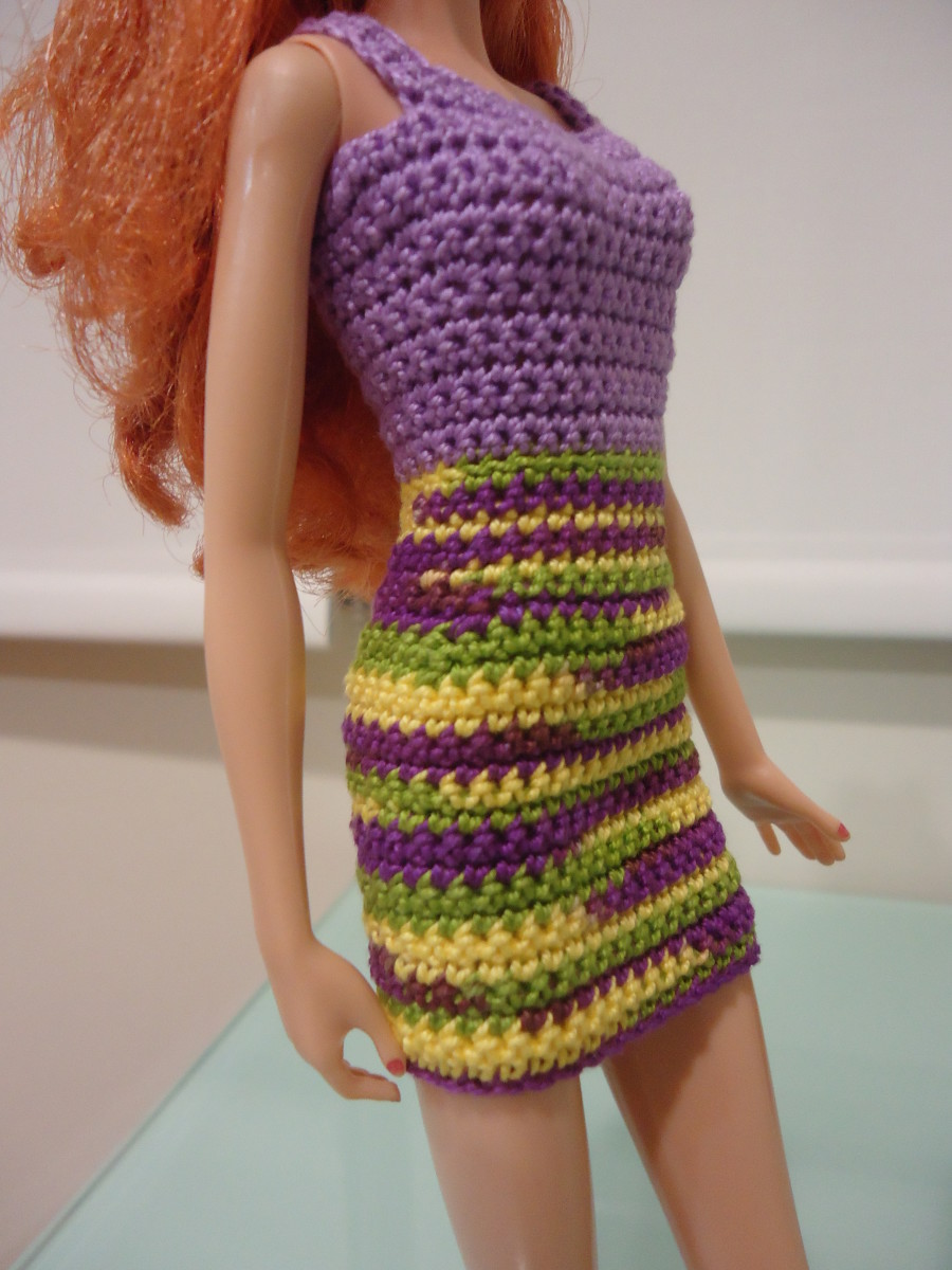 Side View of the Barbie Simple Sheath Dress