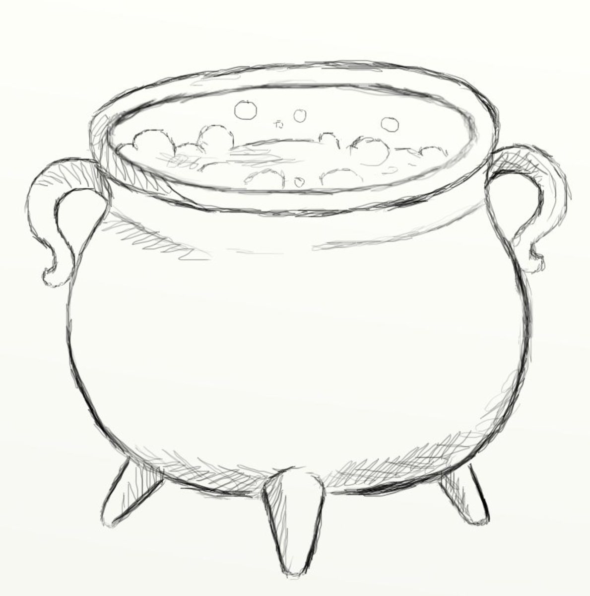 How to Draw a Cauldron - FeltMagnet