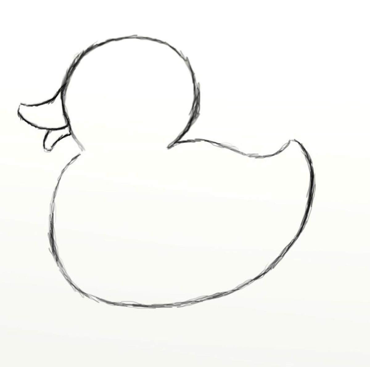 Duck drawing easy step by step | How to draw a simple duck - YouTube