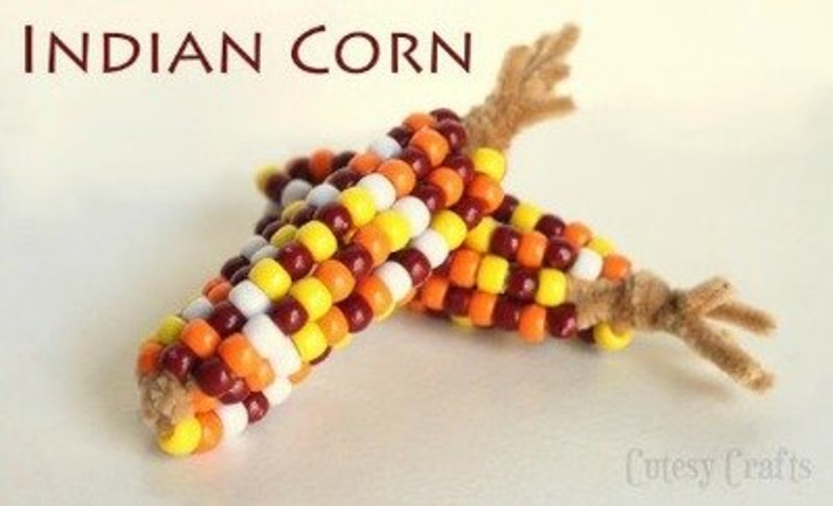 Corn made from beads