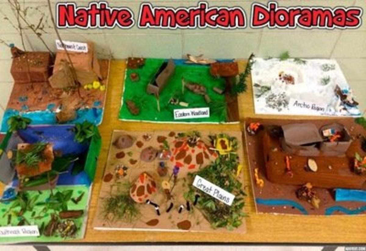 Indigenous village dioramas