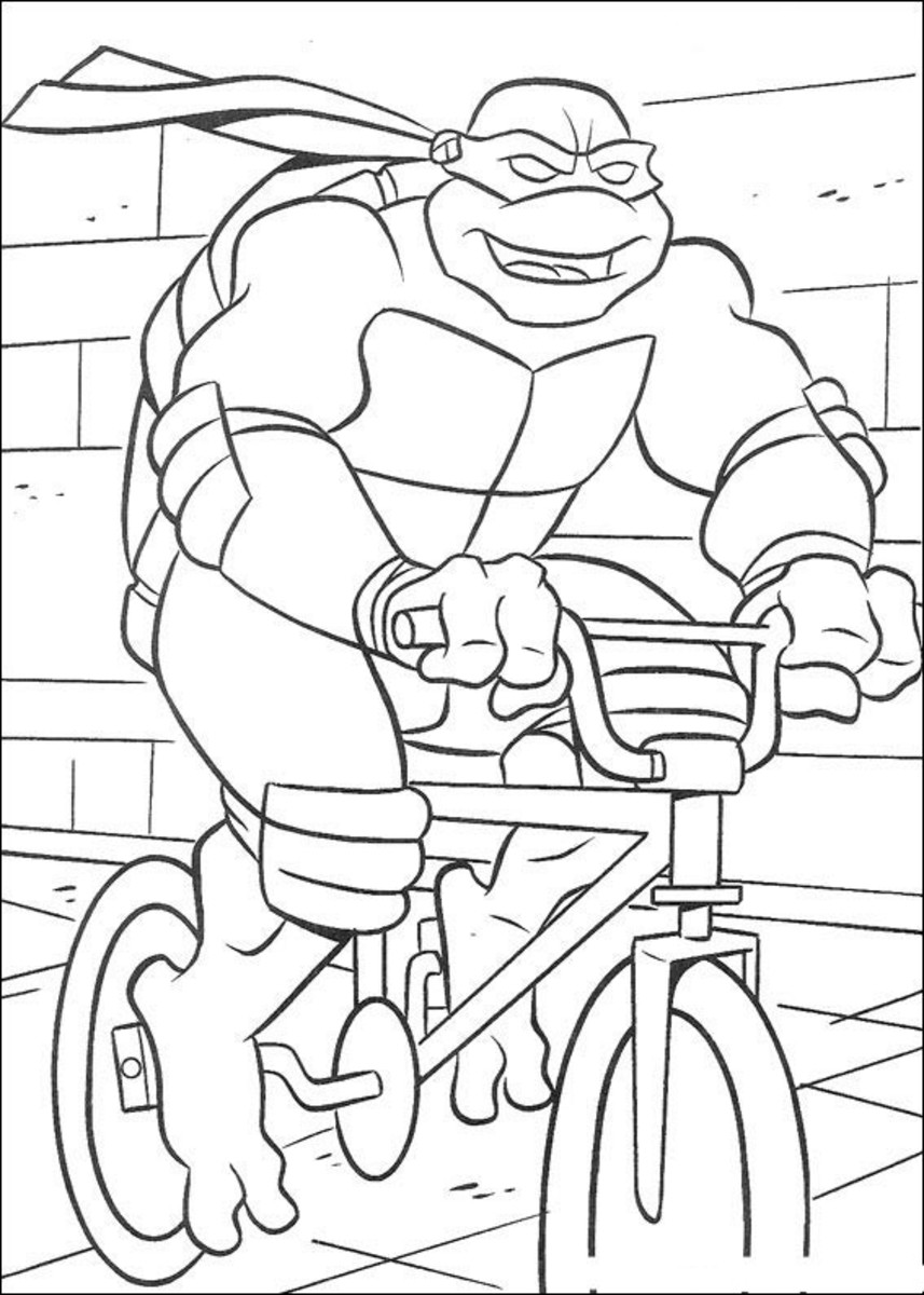 Teenage Mutant Ninja Turtles Face Coloring Pages