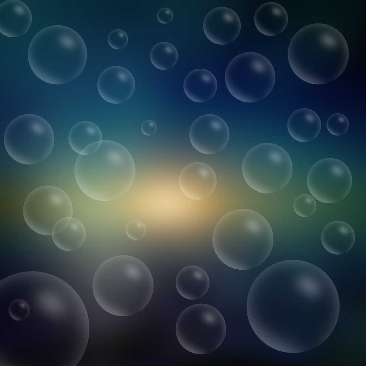 A bubble background.