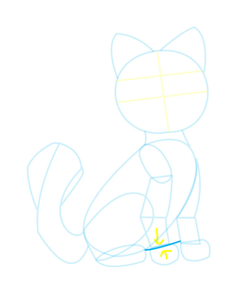 Kitten Drawing  How To Draw A Kitten Step By Step