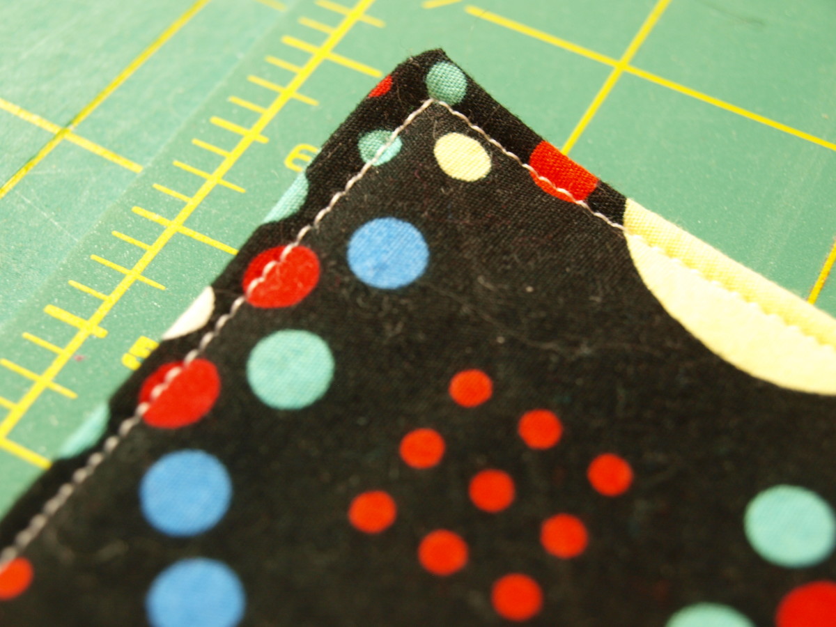 Step Seven: Sew around the entire edge of the coaster.
