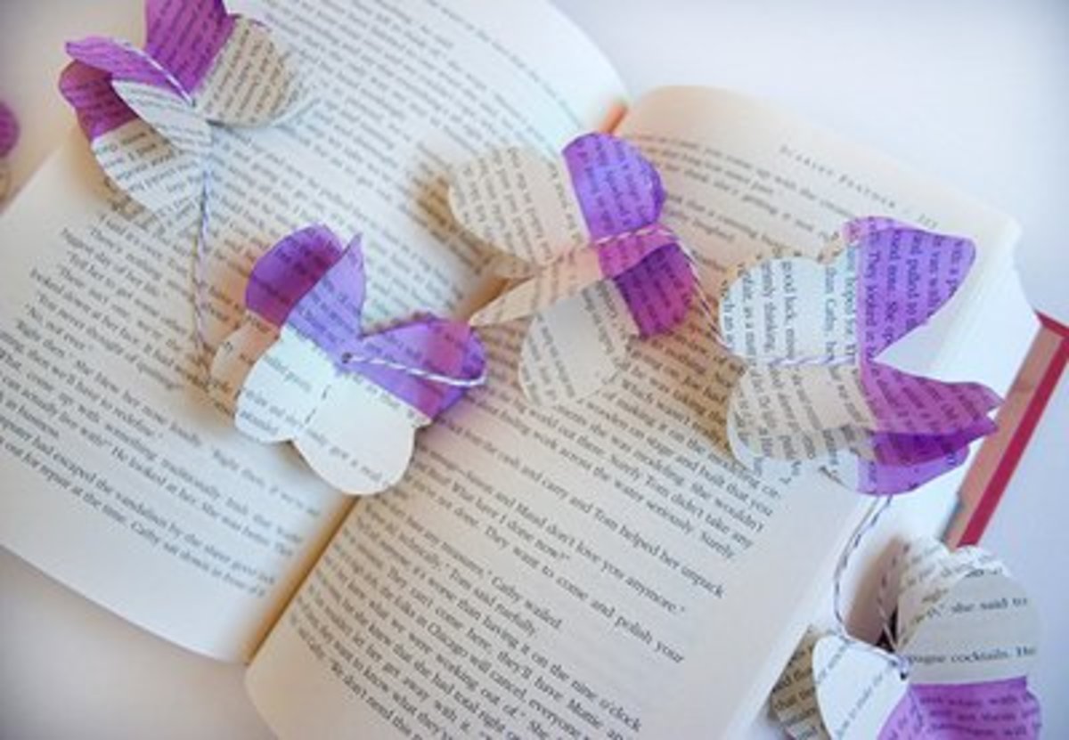 52 Creative Craft Ideas Using Book Pages - FeltMagnet