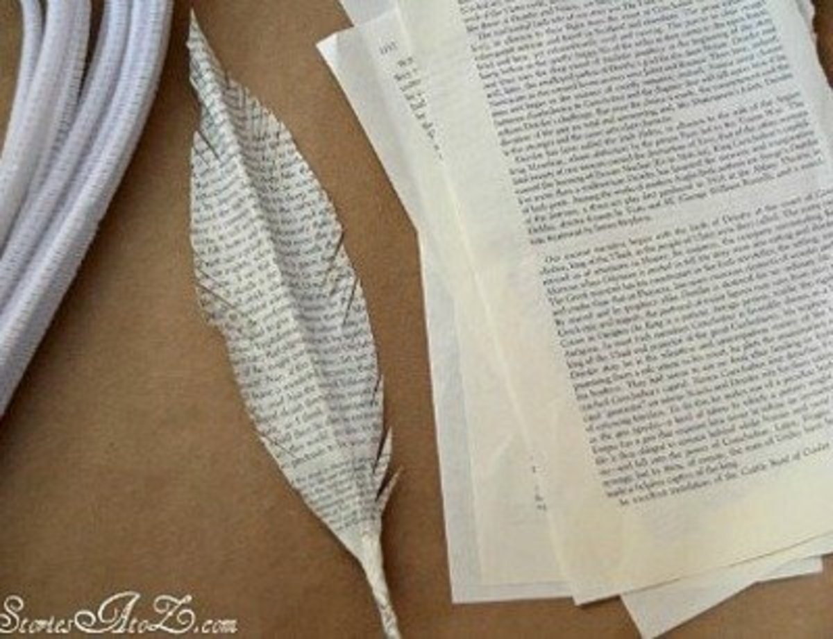 52 Creative Craft Ideas Using Book Pages - FeltMagnet