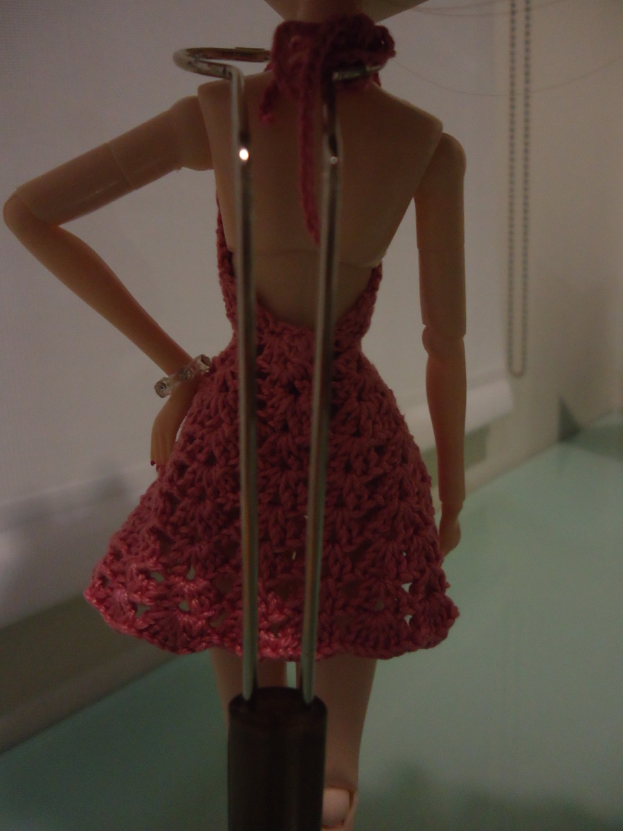 Here is what the dress looks like from the back. 
