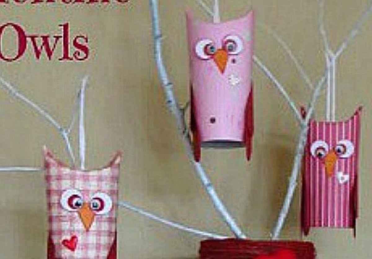 TP Roll Valentine Owls