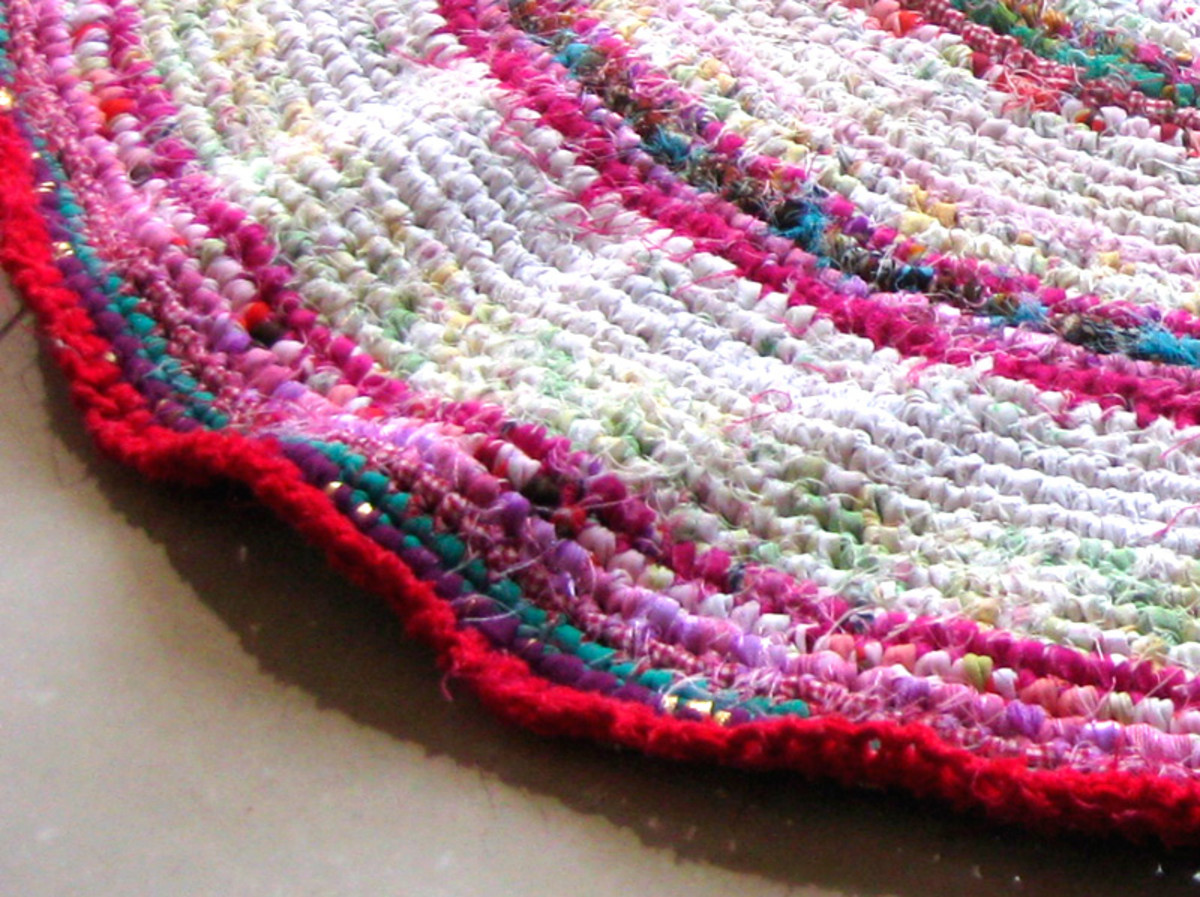 How to Make Crocheted Rag Rugs  eHow These are definitely the