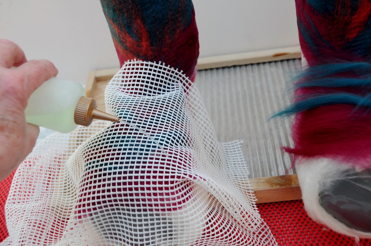 How to Make Wet Felted Slippers Using Duct Tape Shoe Lasts