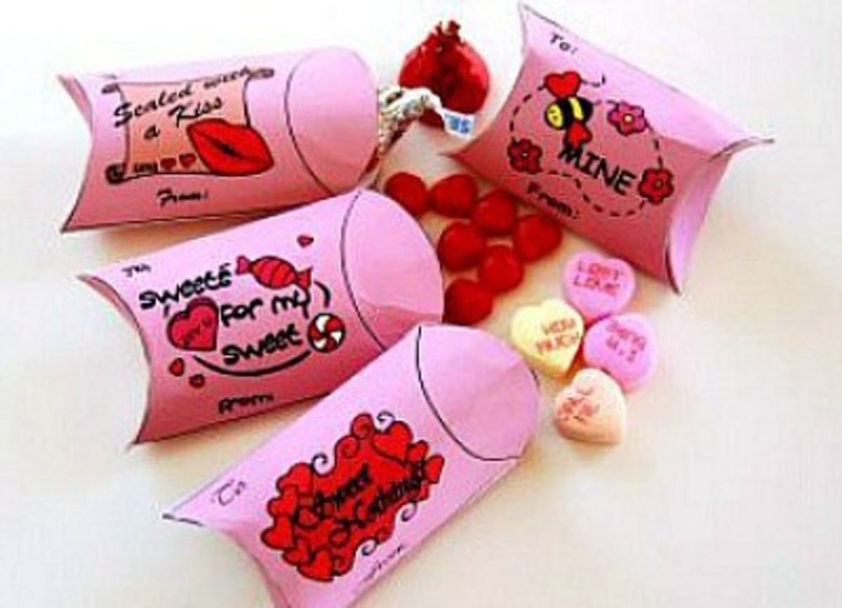 Printable Valentine Candy Boxes
