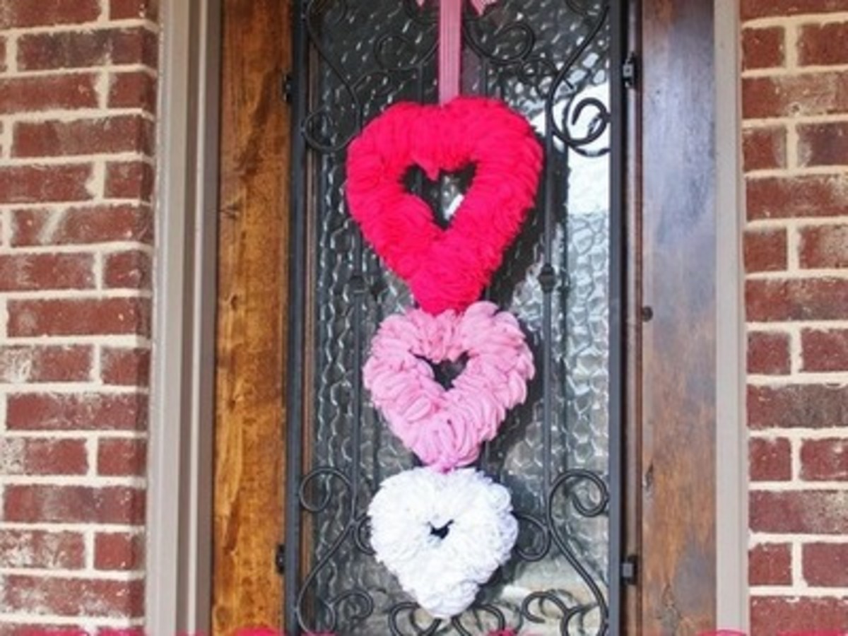 Triple Heart Valentine Wreath