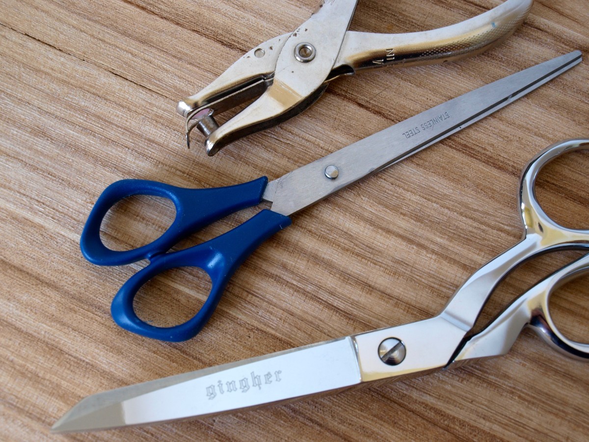 Scissors and a hole punch are always a must for every crafter.