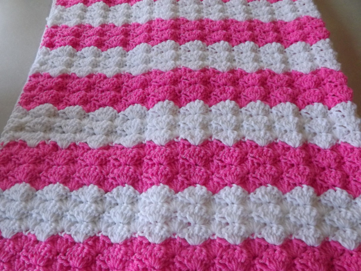 Pink Shells Baby Blanket