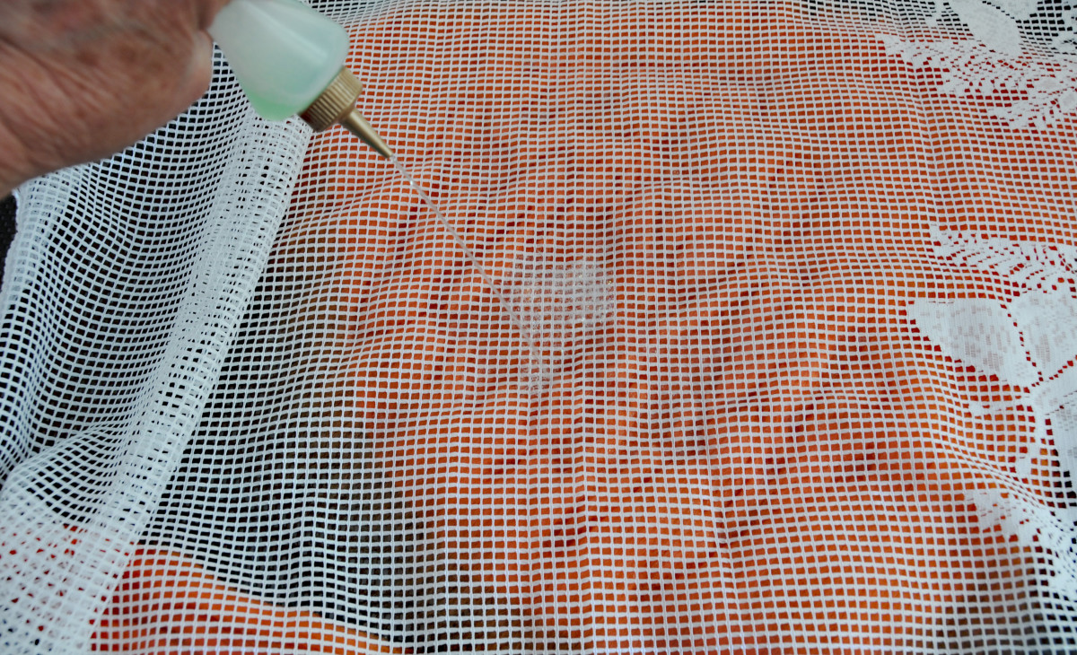 11. Cover With Curtain Netting and Wet With Hot Soapy Water
