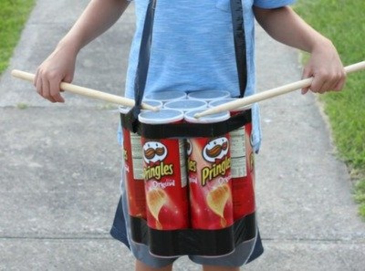 Pringles can drums