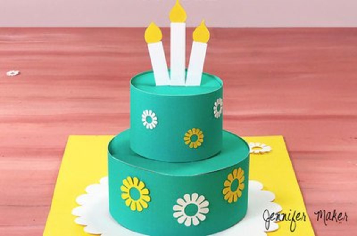 The birthday card cake