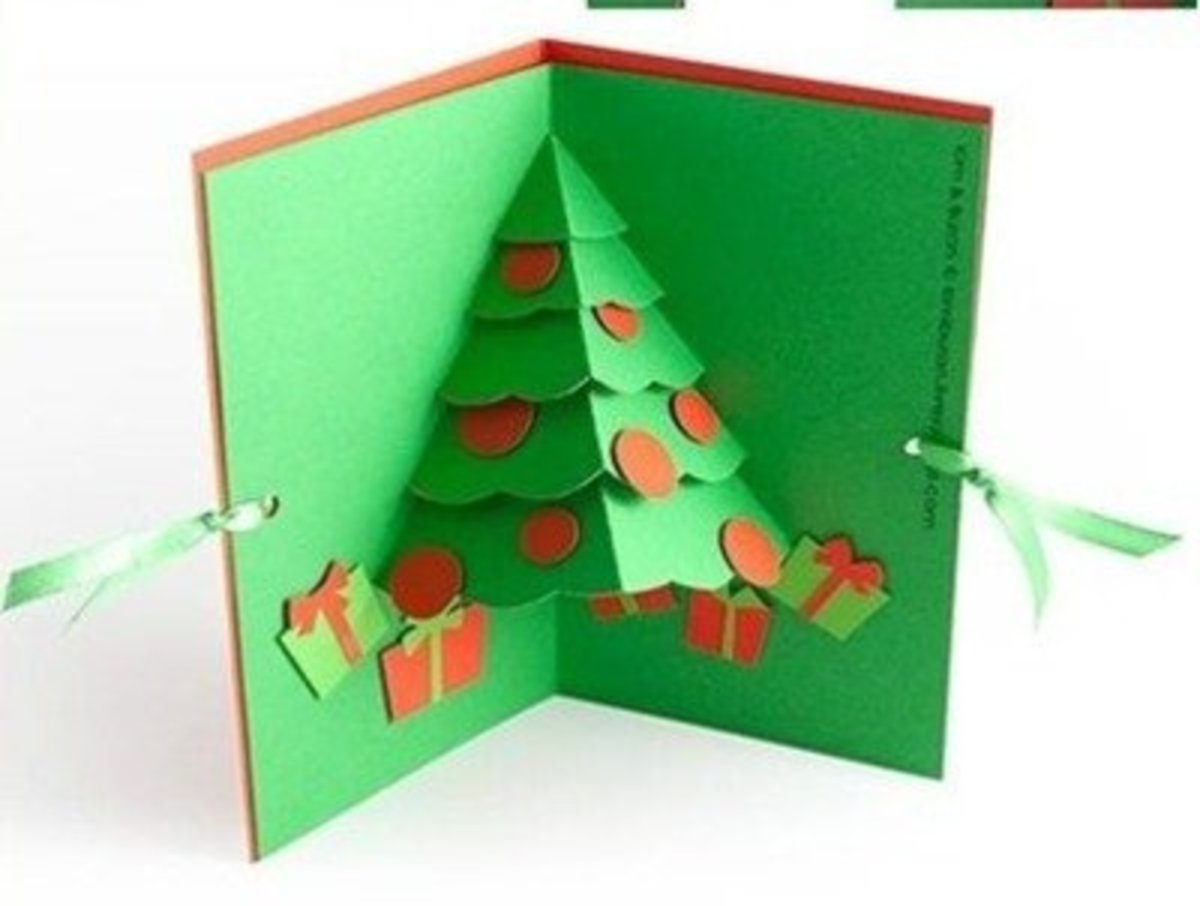 Christmas tree card 