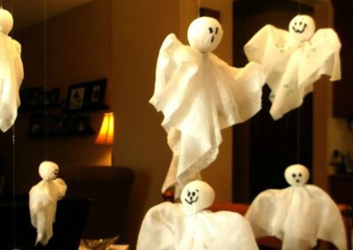 Paper Towel Ghosts