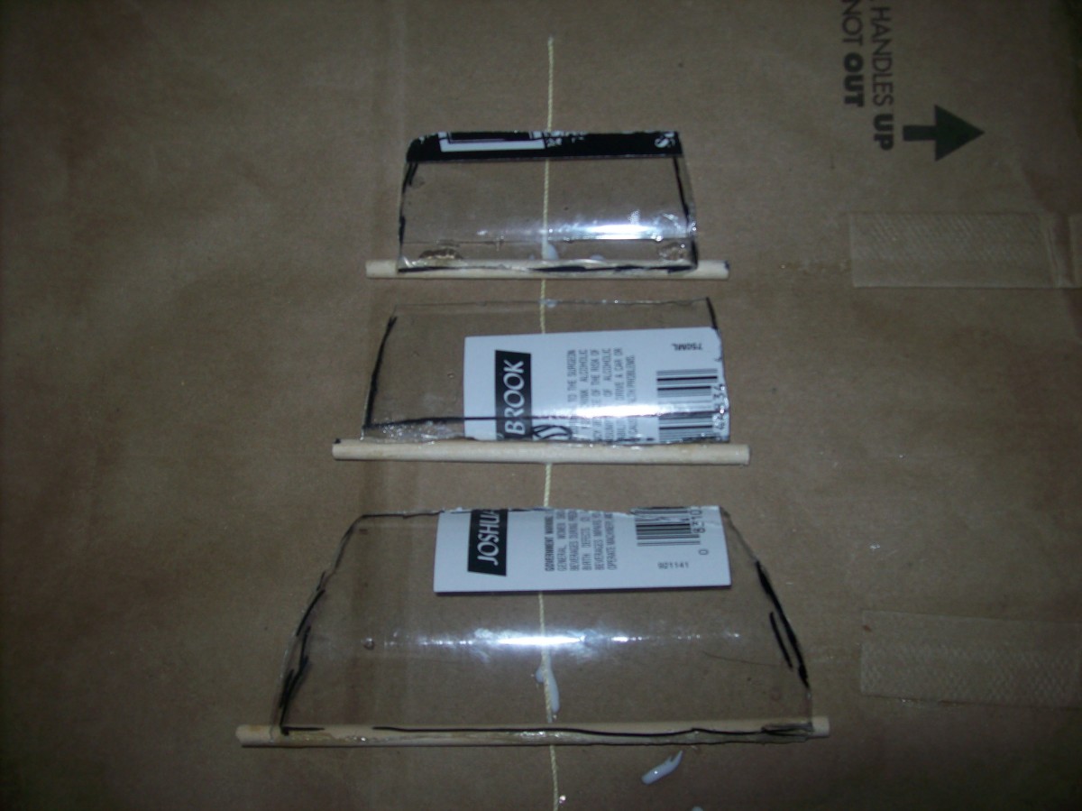 How to prepare sails for gluing to mast