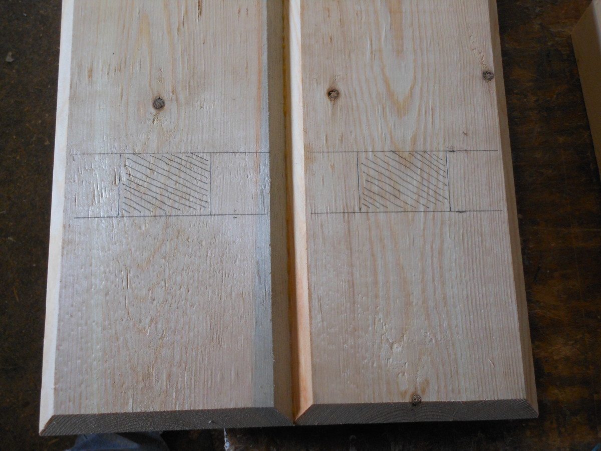 Once the glue is dry, you are ready to move on to the next step; marking the area for the mortise.