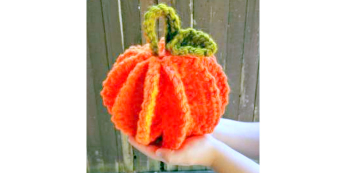 Jumbo tawashi pumpkin crochet