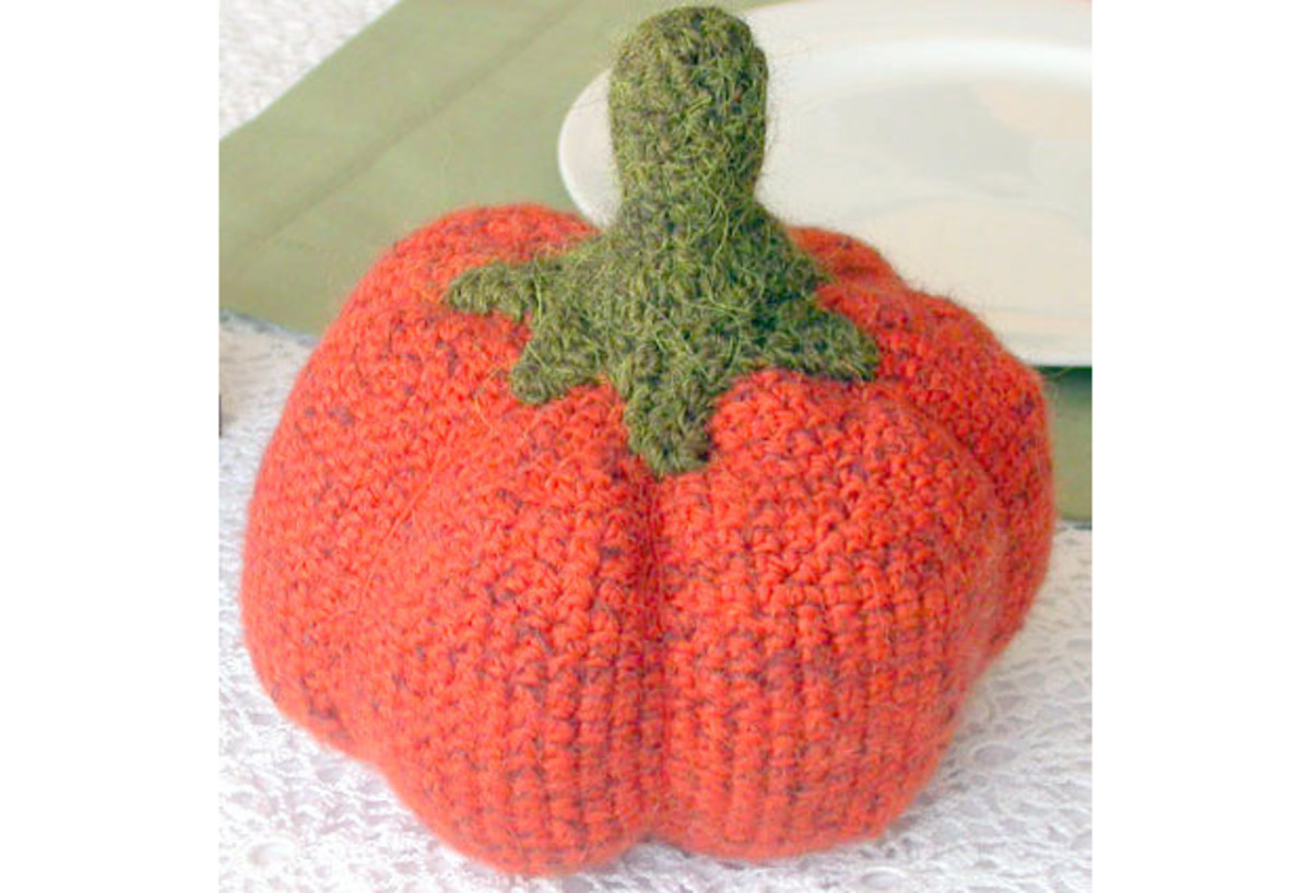 Woolly pumpkin crochet