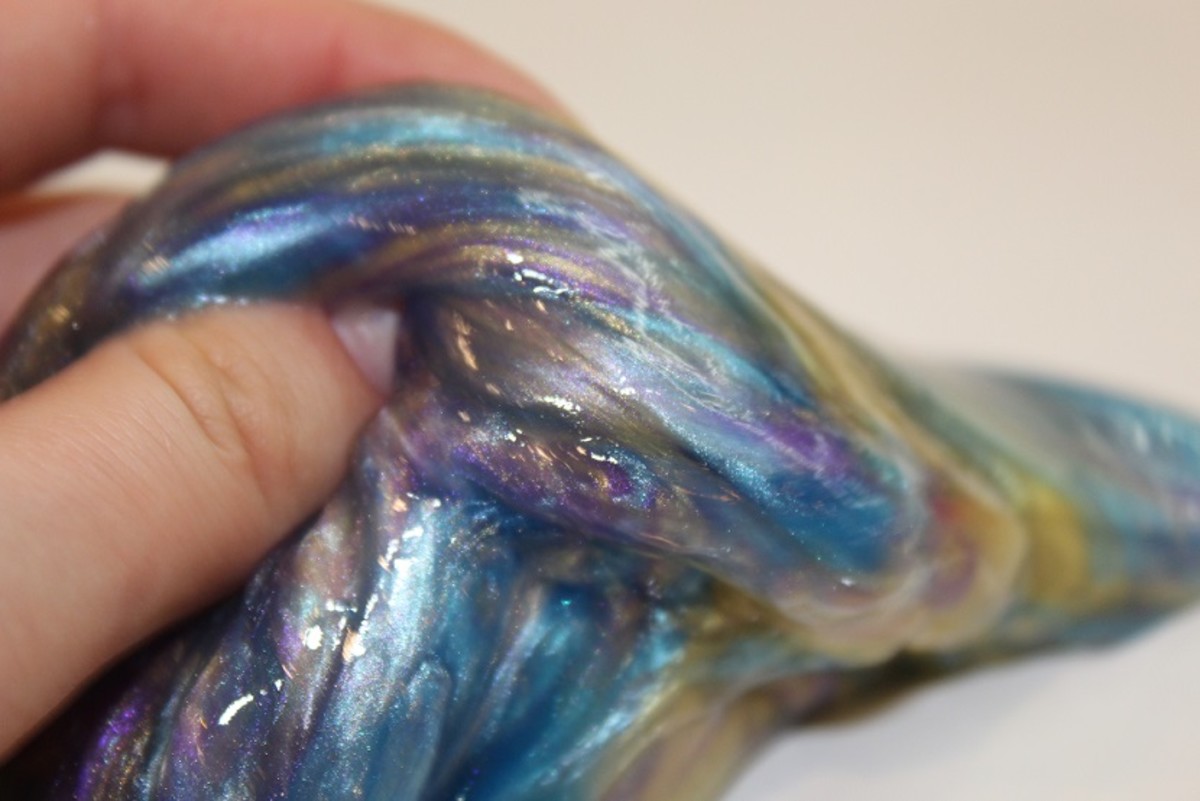 Adding a little (or a lot) of glitter to your slime is a great way to make it more fun.