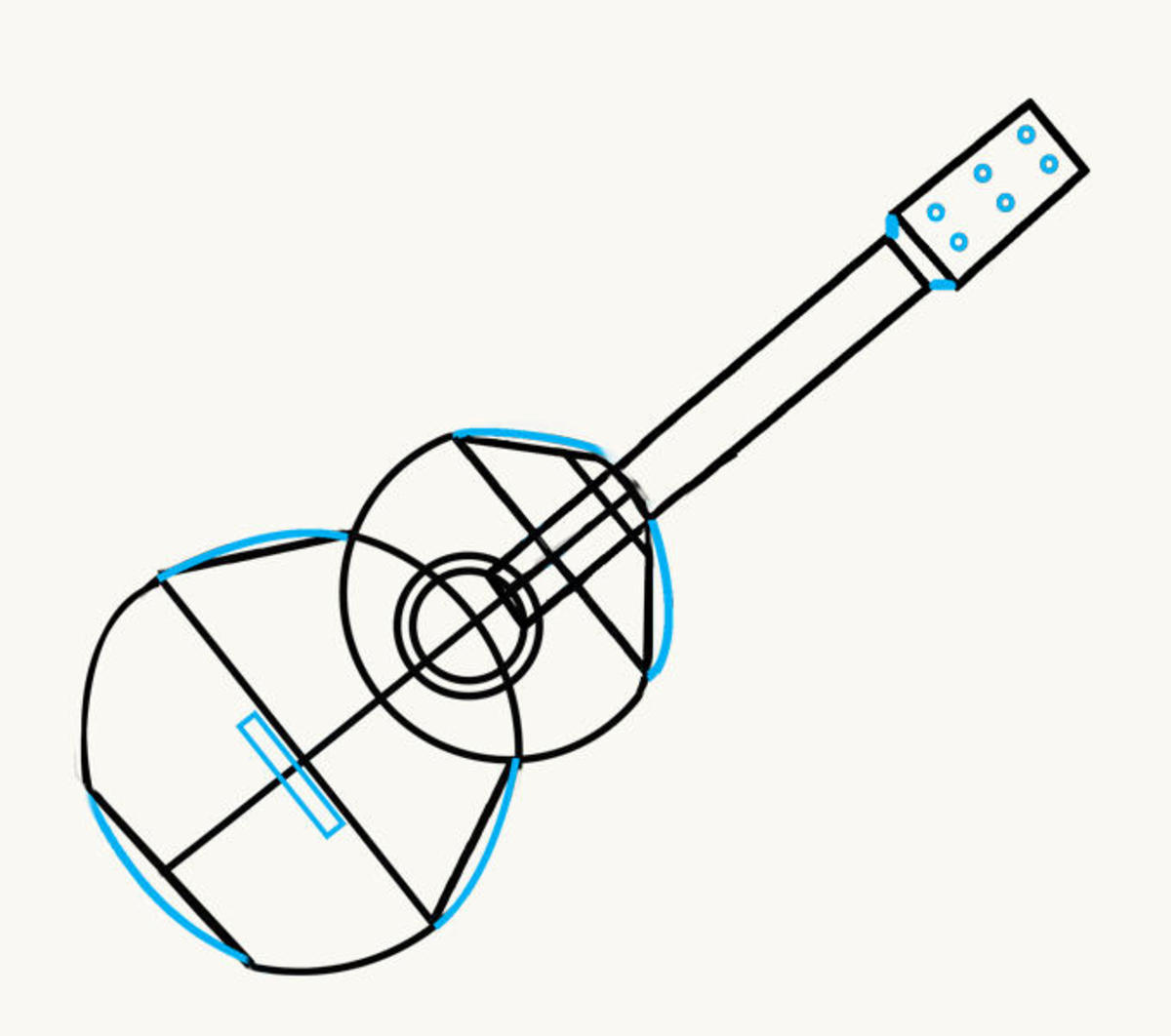 step-by-step-drawing-of-a-guitar
