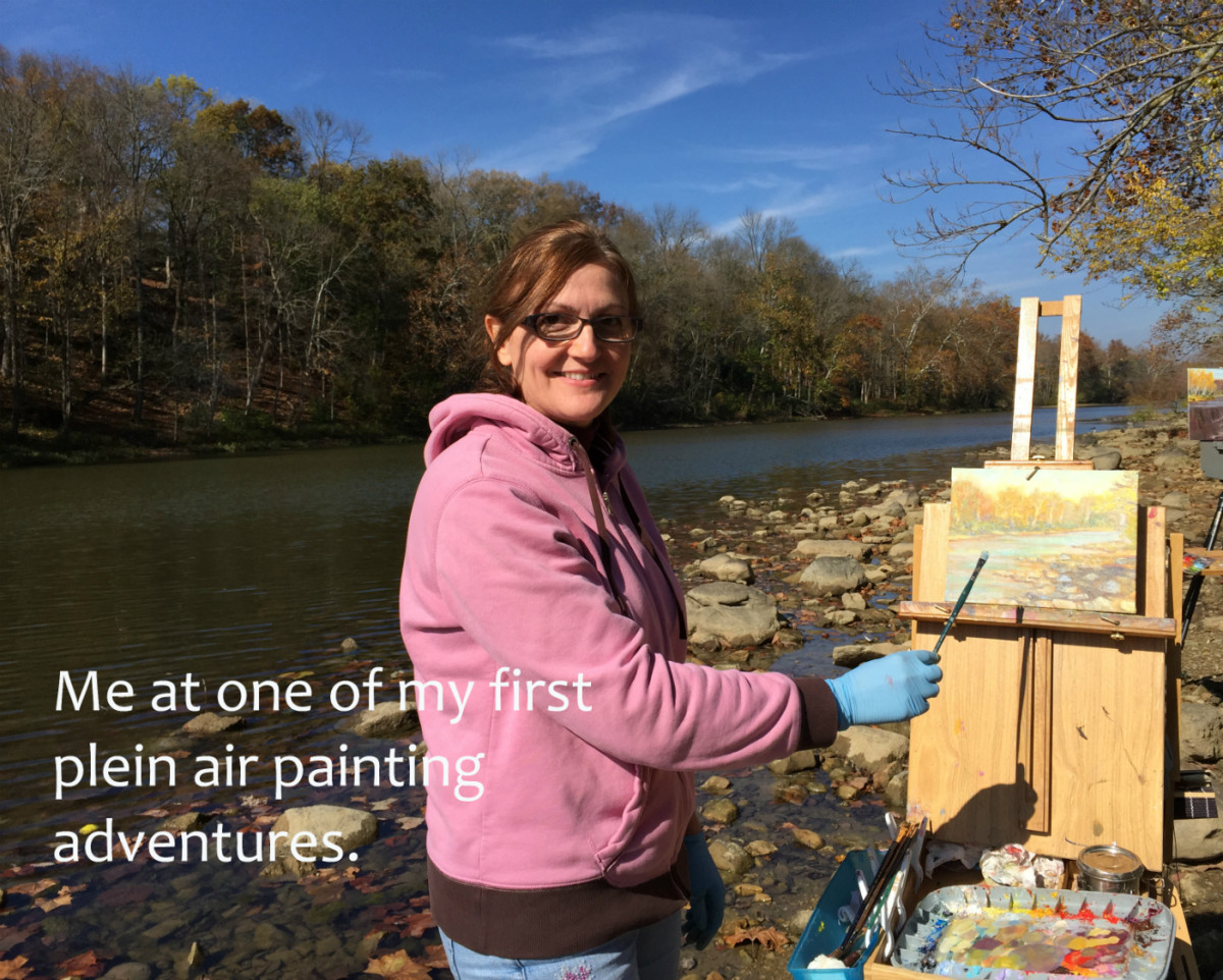 Painting outdoors takes you to beautiful places, and it's a totally different experience than painting from a photo.