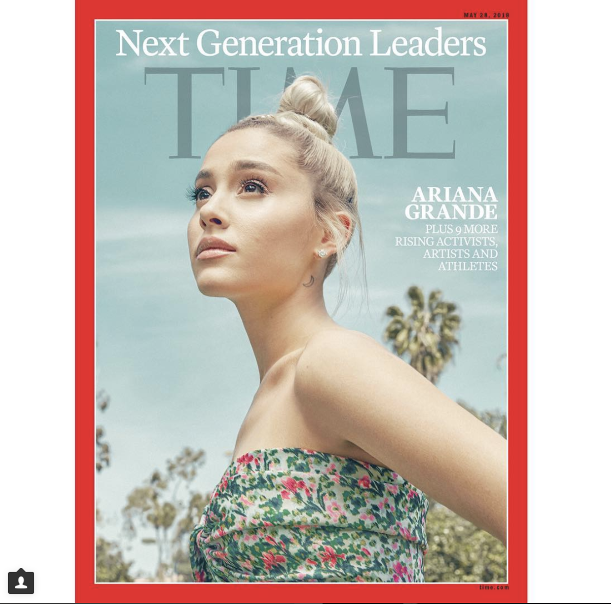 He shot photos for the cover of Time Magazine featuring Ariana Grande.