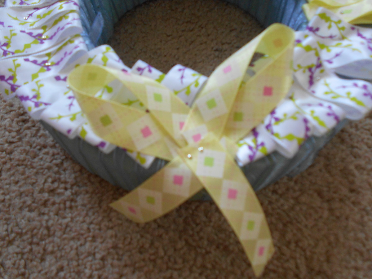 Bow Secured With Pins