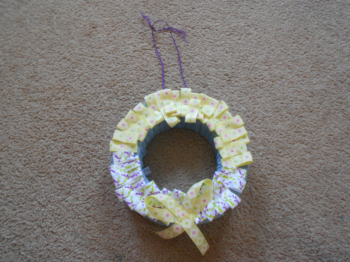 Add a String to the Back of the Wreath for Easy Hanging