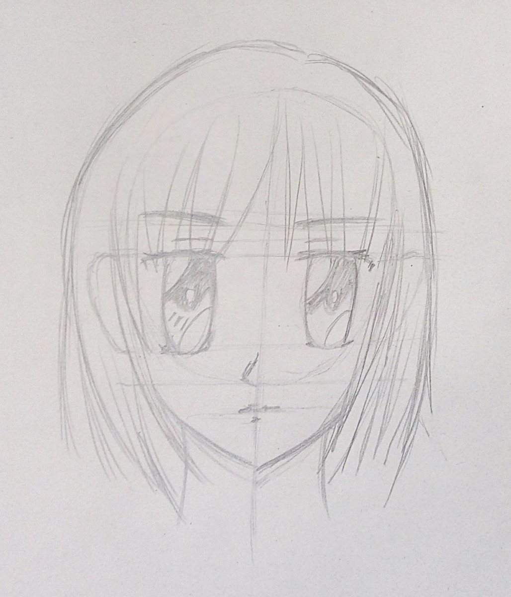 How To Draw An Anime Girl Face Shojo Feltmagnet Crafts