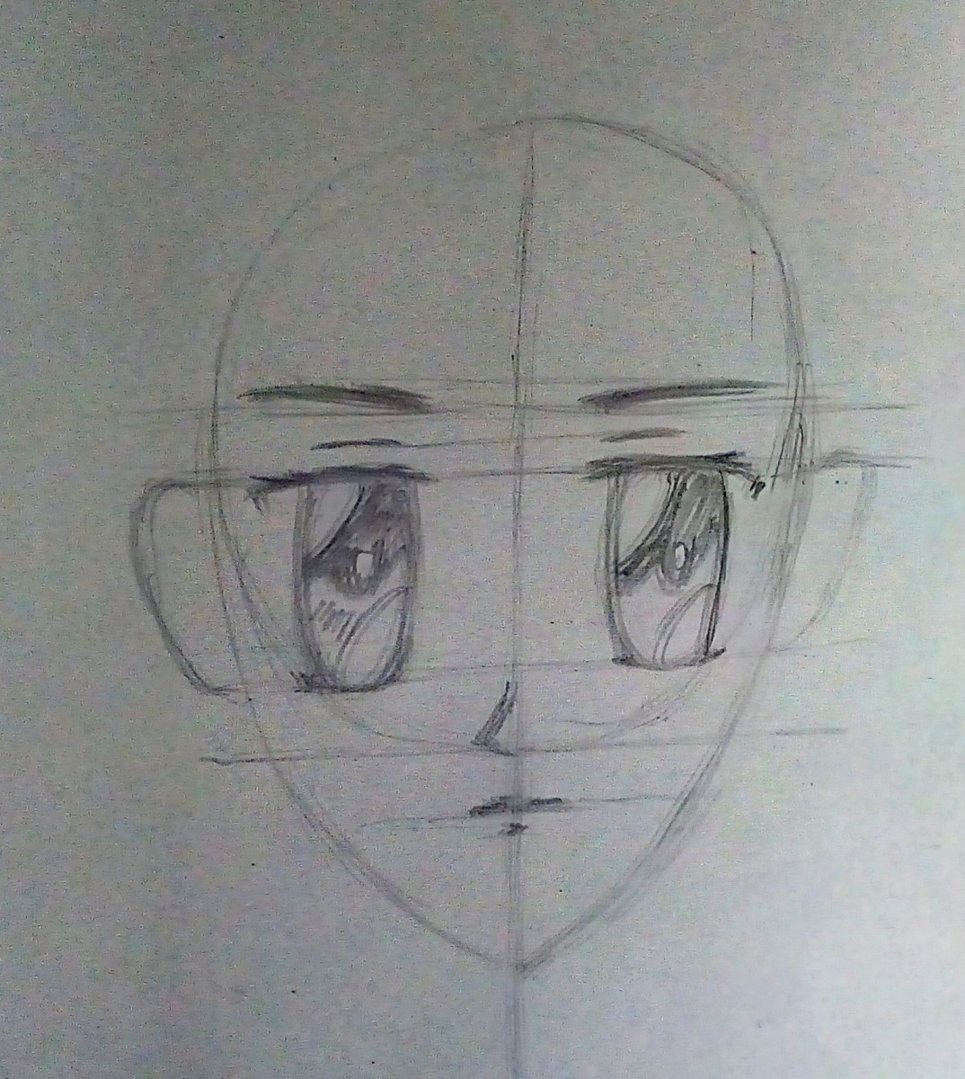 draw face anime